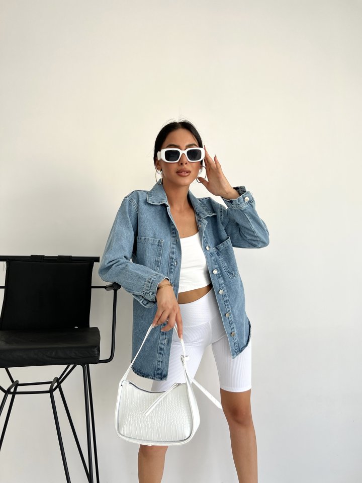 Lycra-free denim shirt